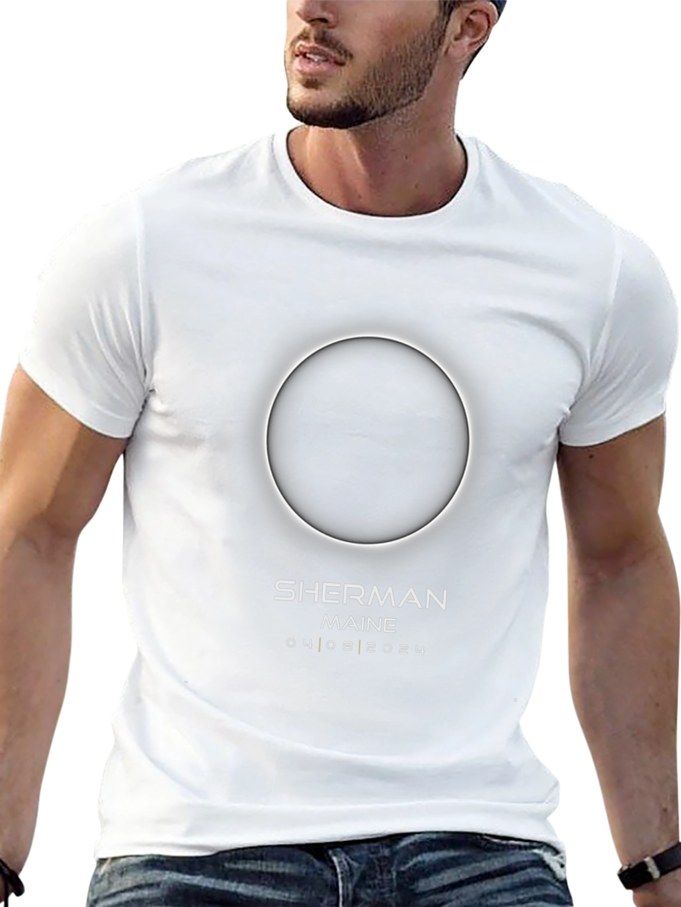 Camiseta Eclipse Solar Sherman Maine 2024