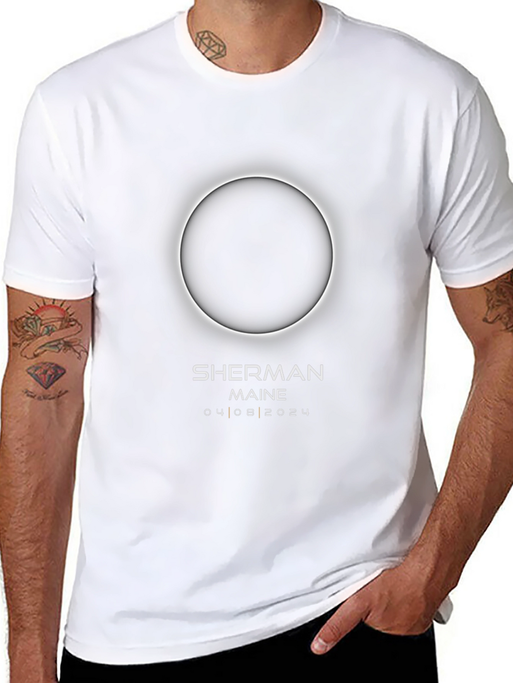 Camiseta Eclipse Solar Sherman Maine 2024