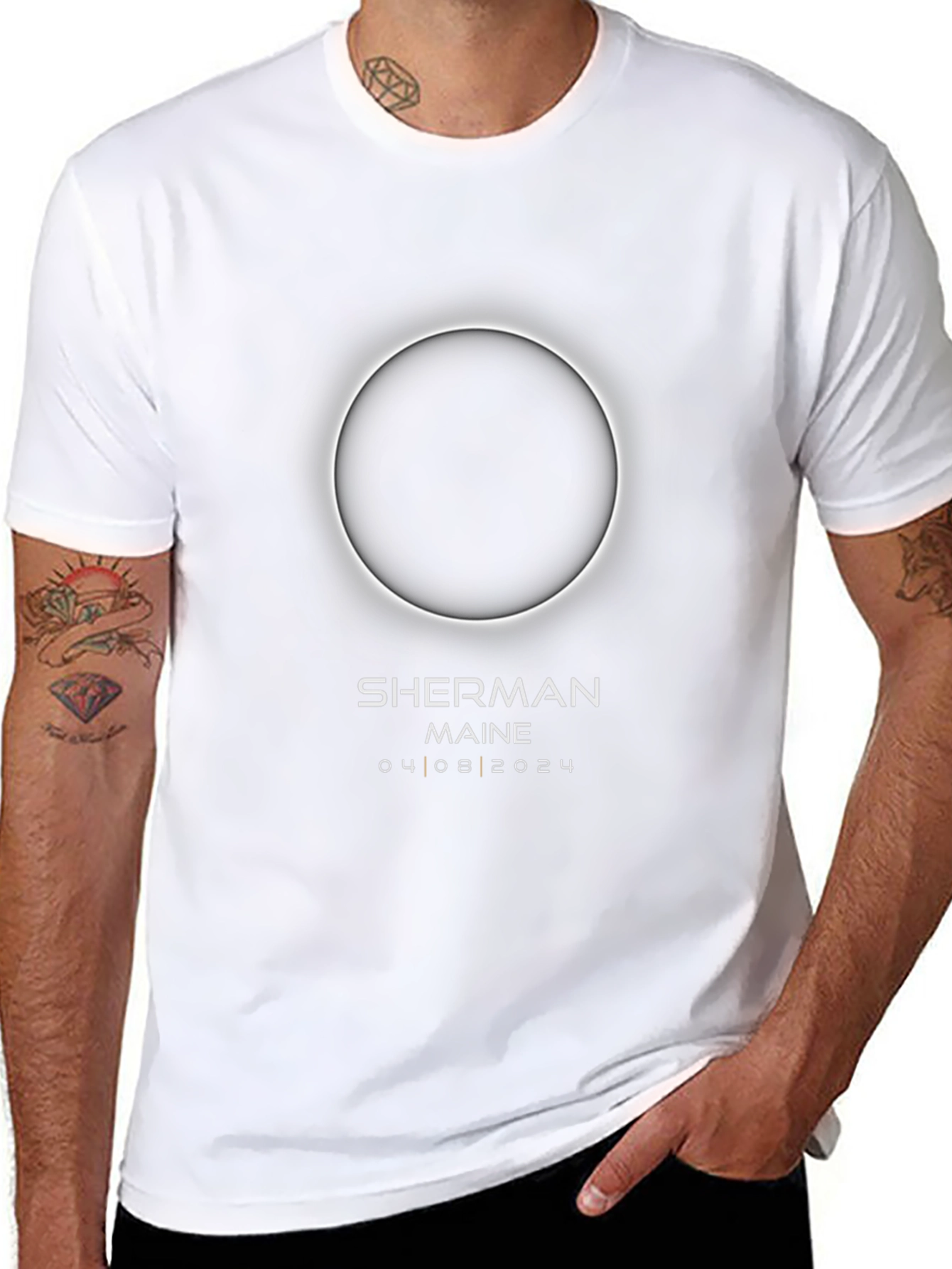 Camiseta Eclipse Solar Sherman Maine 2024