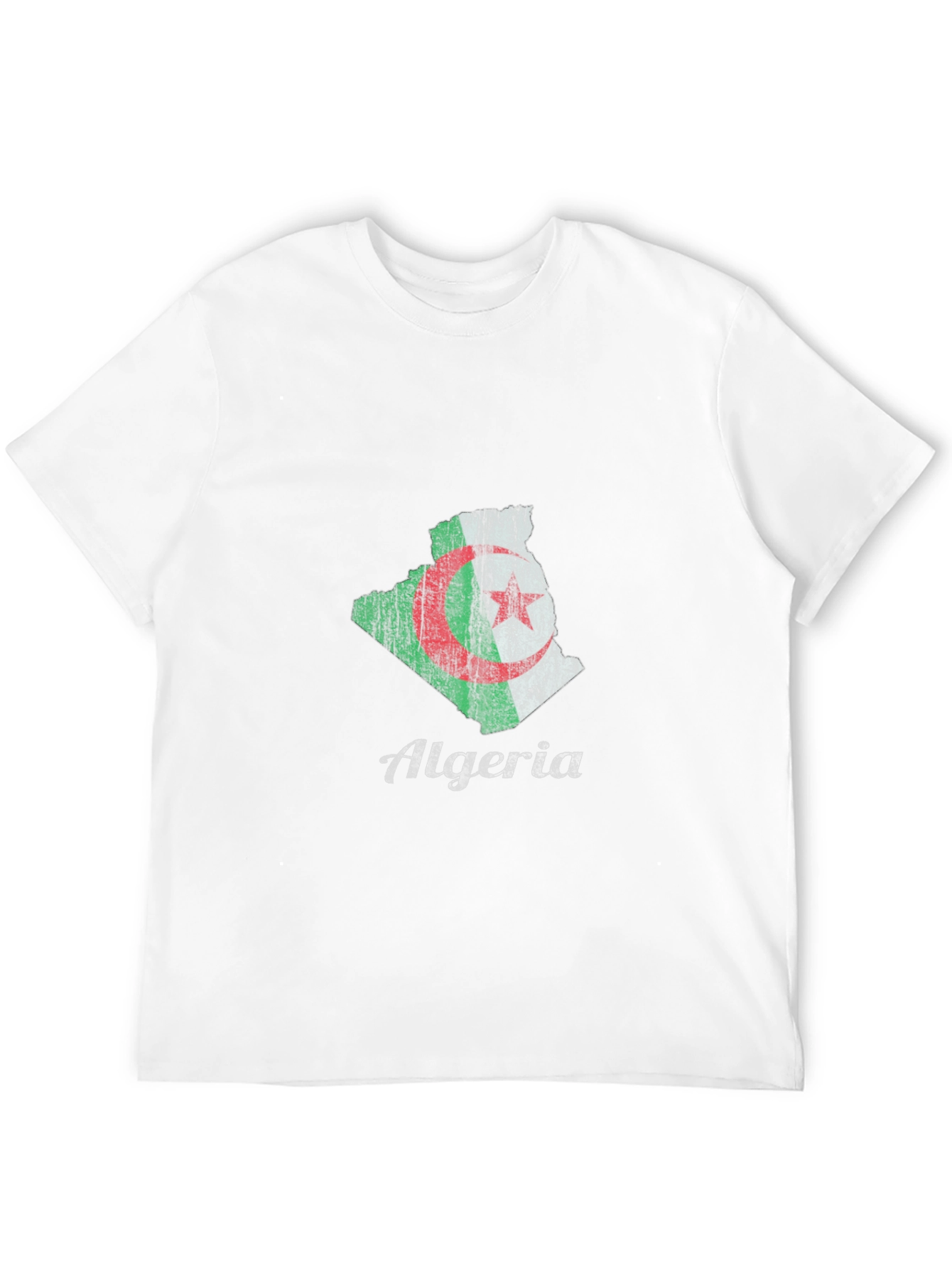 Camiseta Argelia con Diseño de Mapa y Bandera