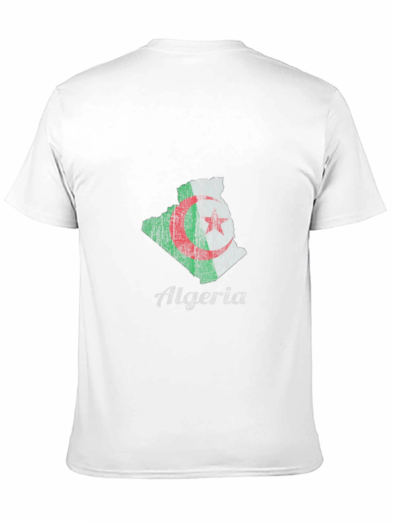 Camiseta Argelia con Diseño de Mapa y Bandera