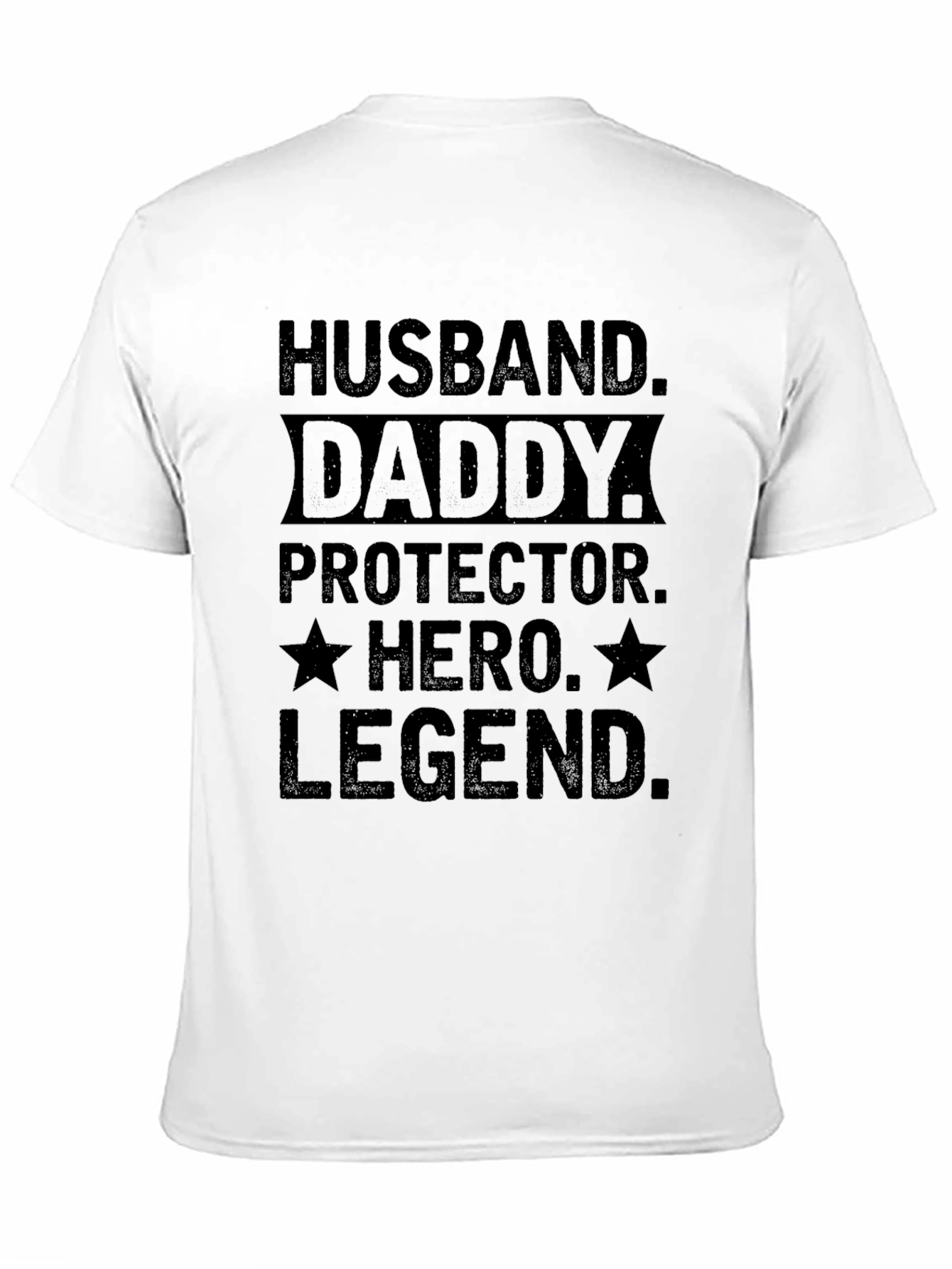 Camiseta Hombre: Esposo Papá Héroe Leyenda