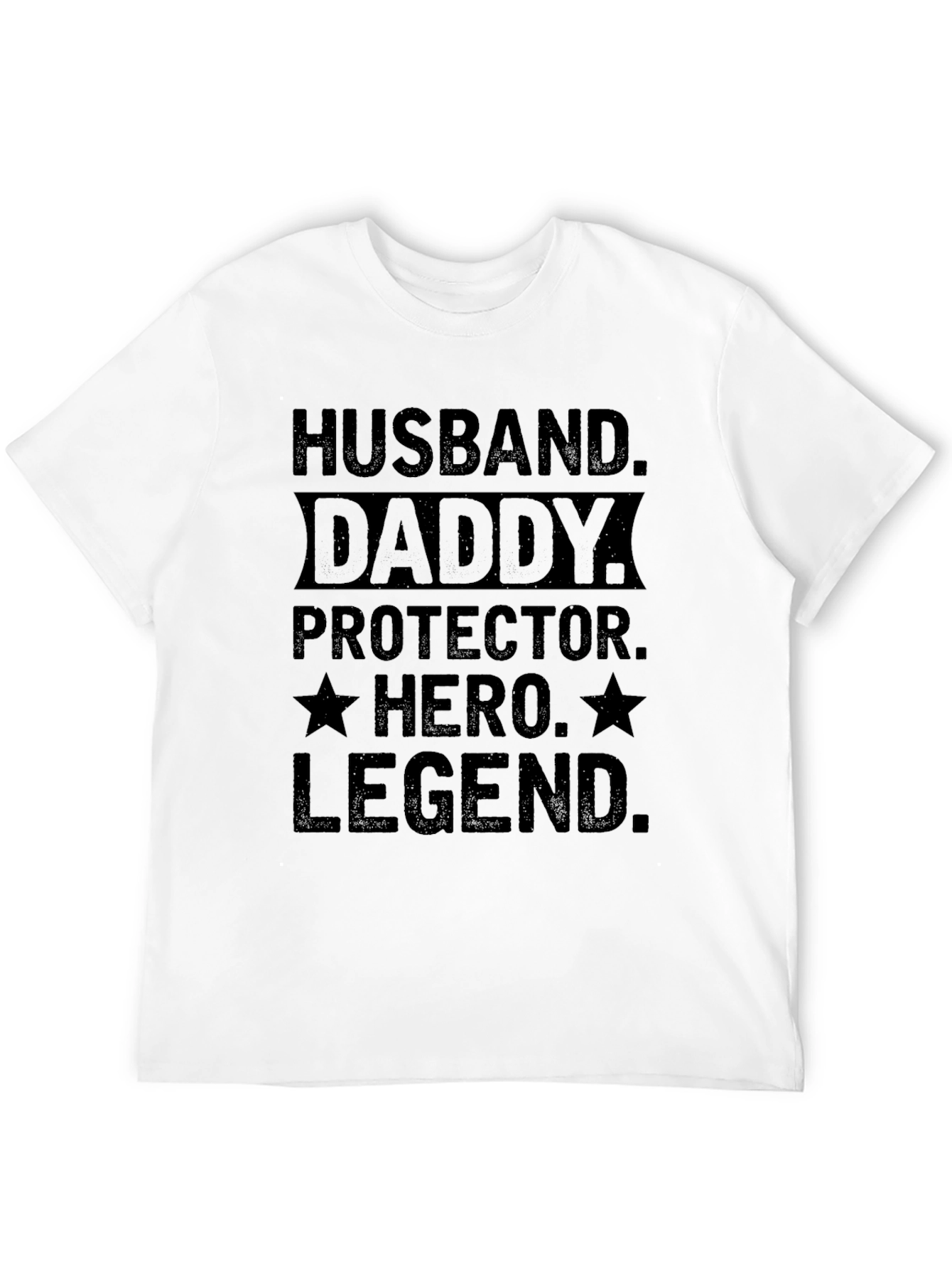 Camiseta Hombre: Esposo Papá Héroe Leyenda