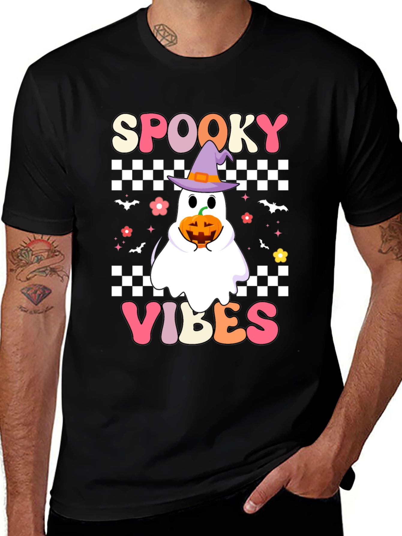 Camiseta Halloween Espeluznante Vibes