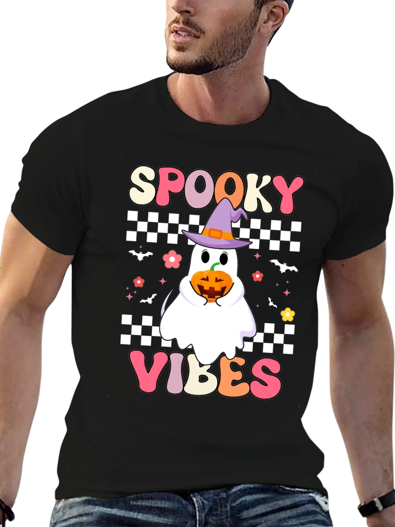Camiseta Halloween Espeluznante Vibes