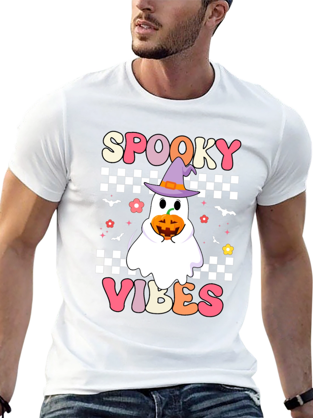 Camiseta Halloween Espeluznante Vibes