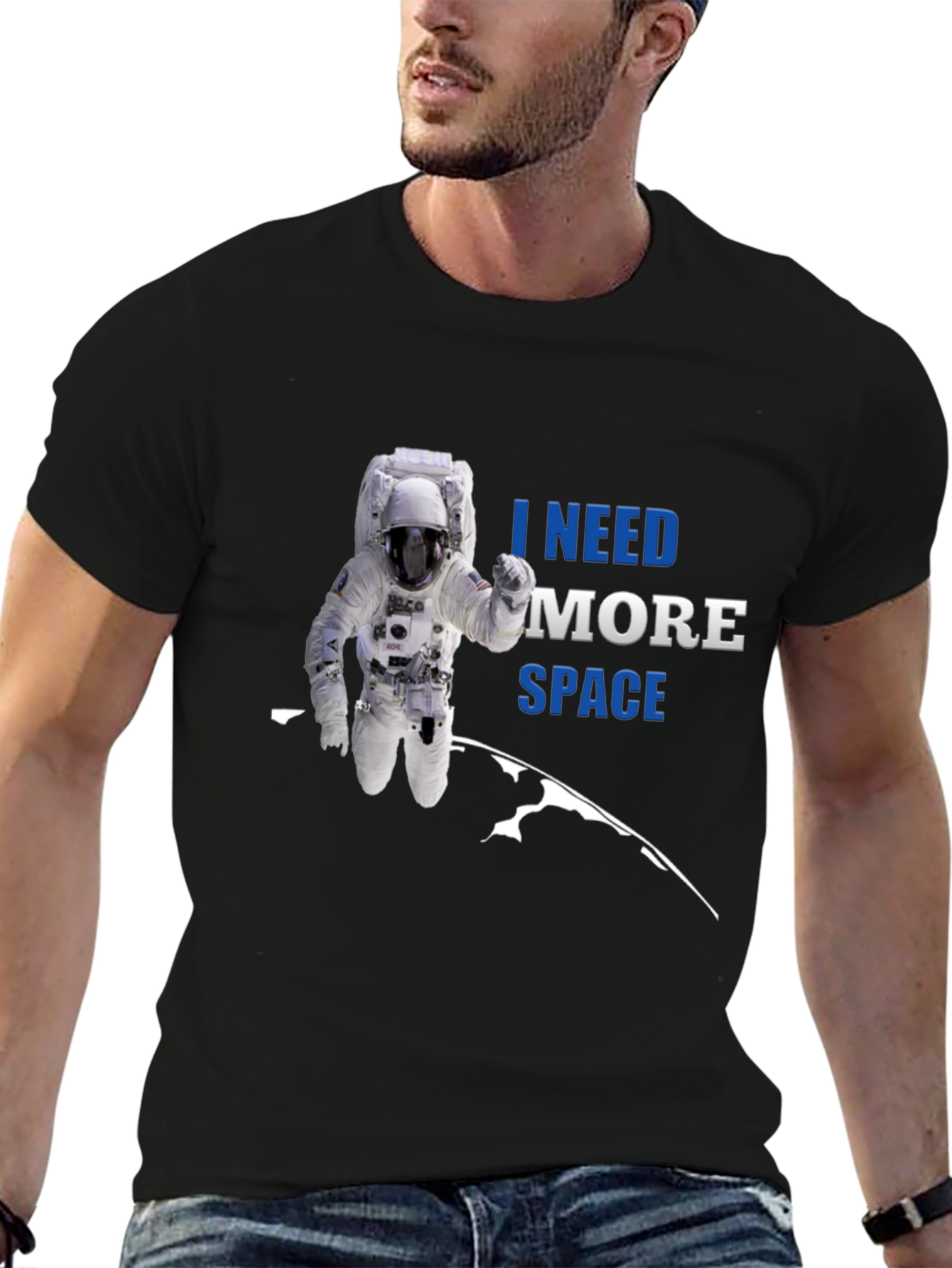 Camiseta Espacial: Necesito Más Espacio