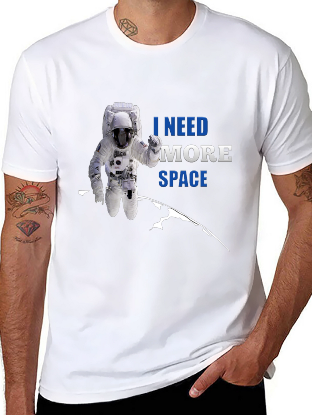 Camiseta Espacial: Necesito Más Espacio