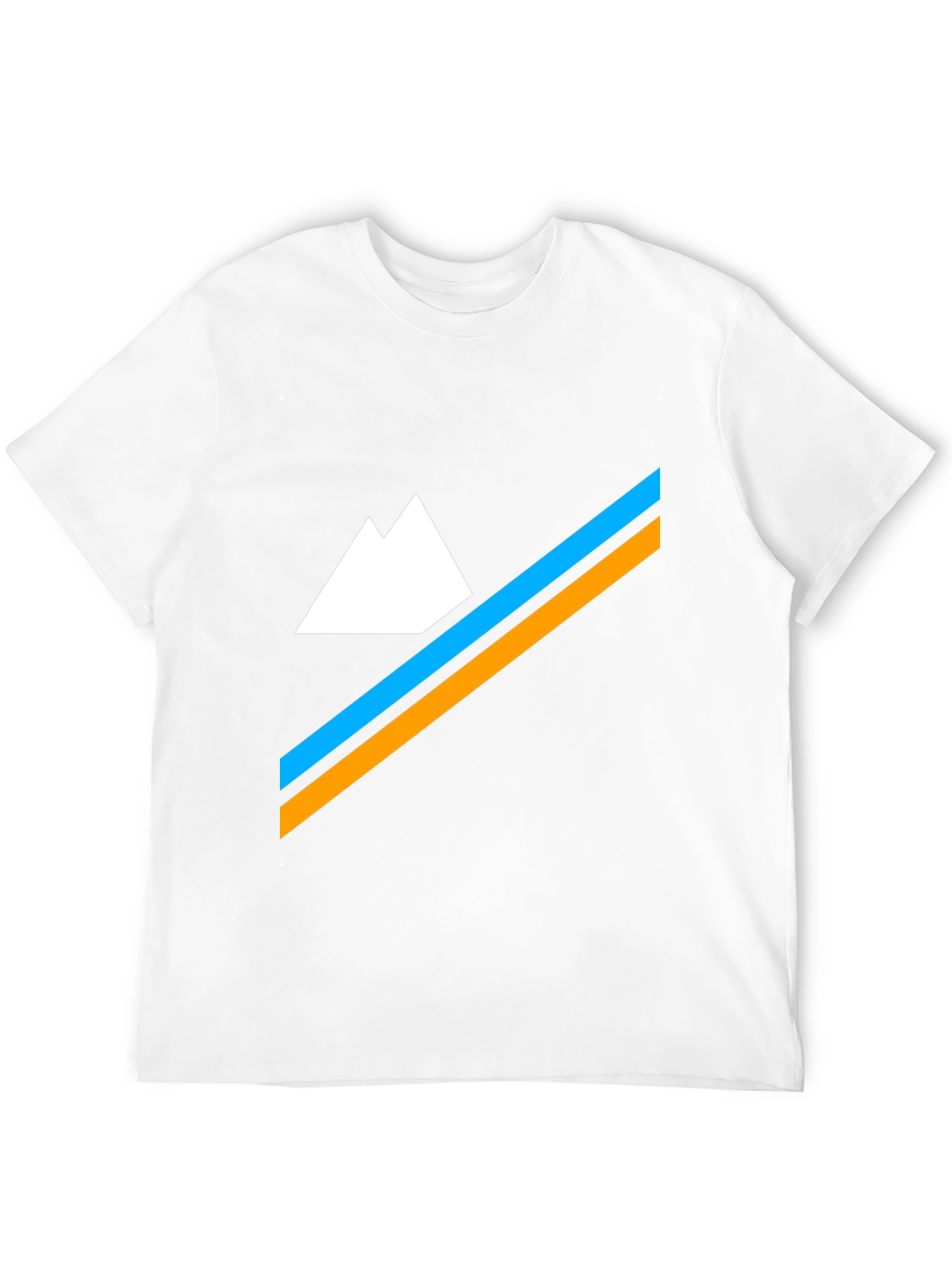 Camiseta Hombre Montaña Minimalista - Diseño Moderno