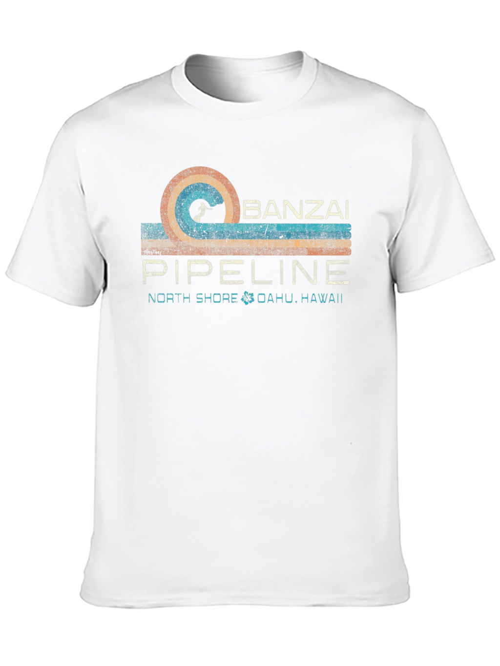 Camiseta Banzai Pipeline Oahu Hawaii Retro