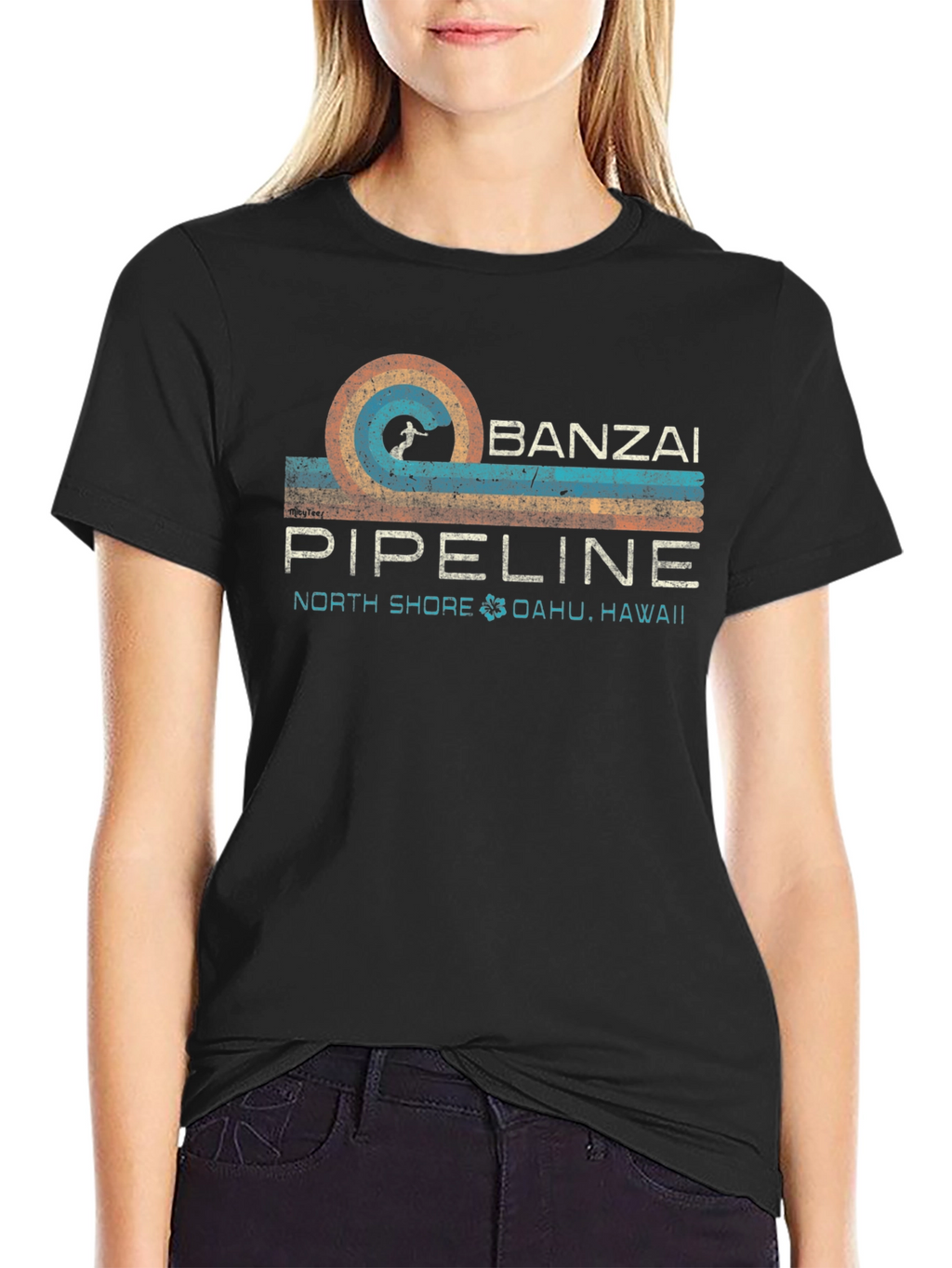 Camiseta Banzai Pipeline Oahu Hawaii Retro