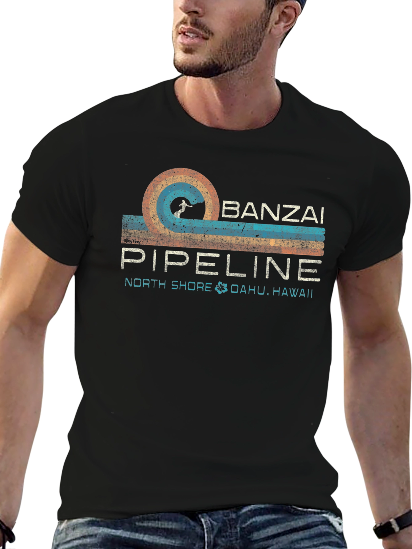 Camiseta Banzai Pipeline Oahu Hawaii Retro