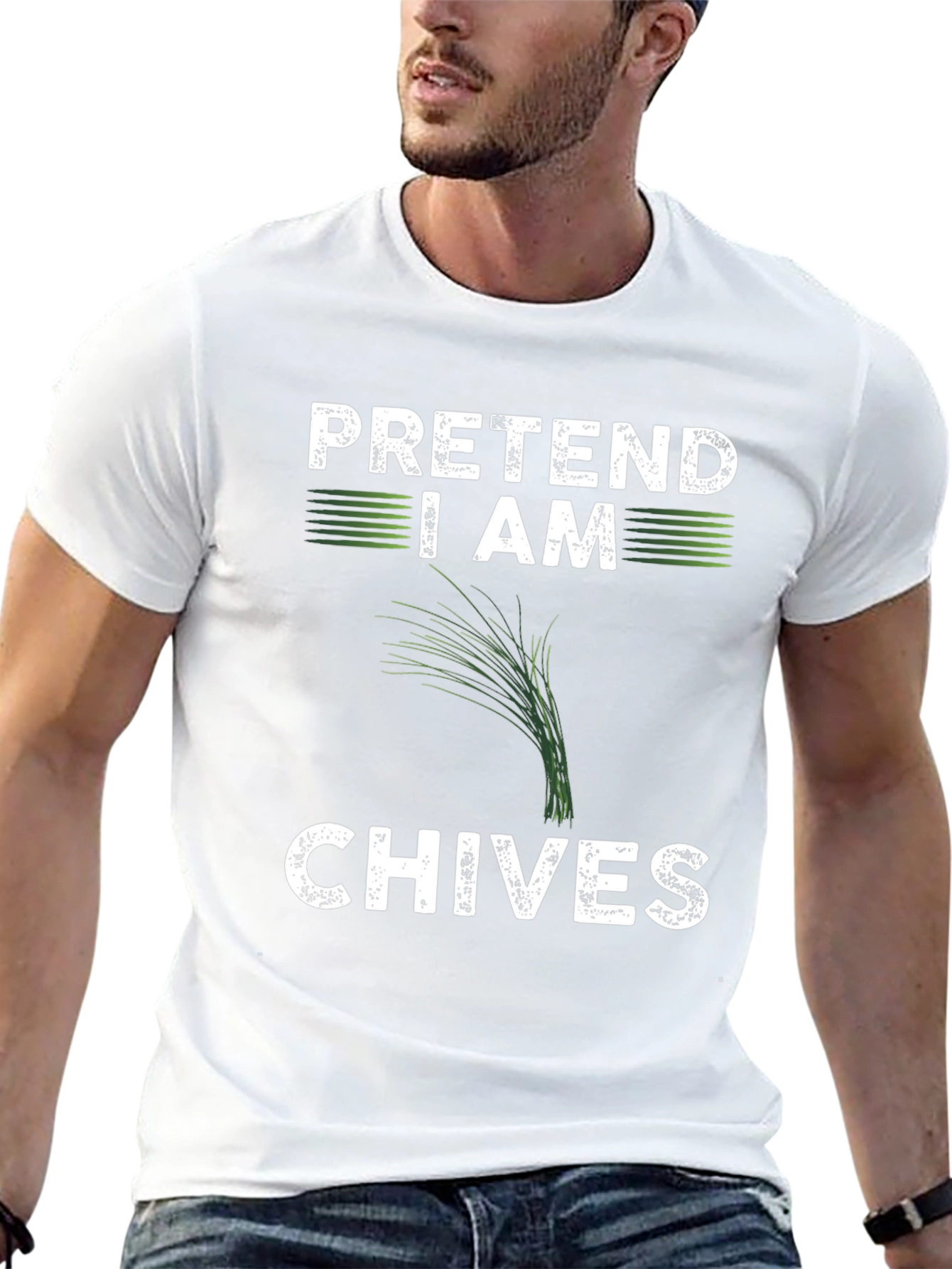 Camiseta Finge que soy cebollines - Humor Culinario