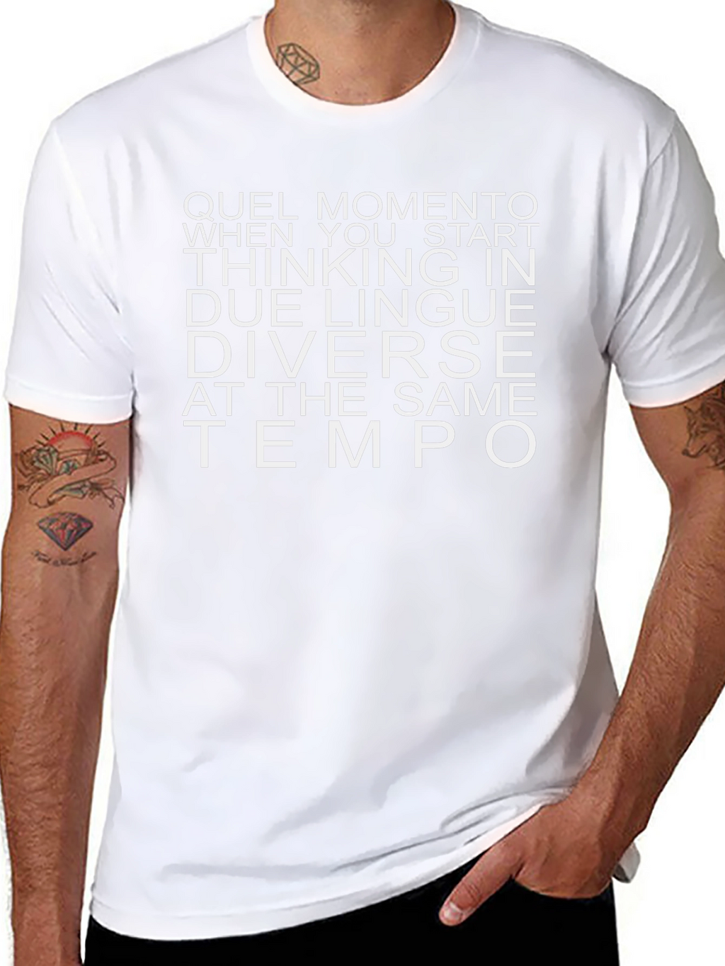 Camiseta Bilingüe Negra Quel Momento