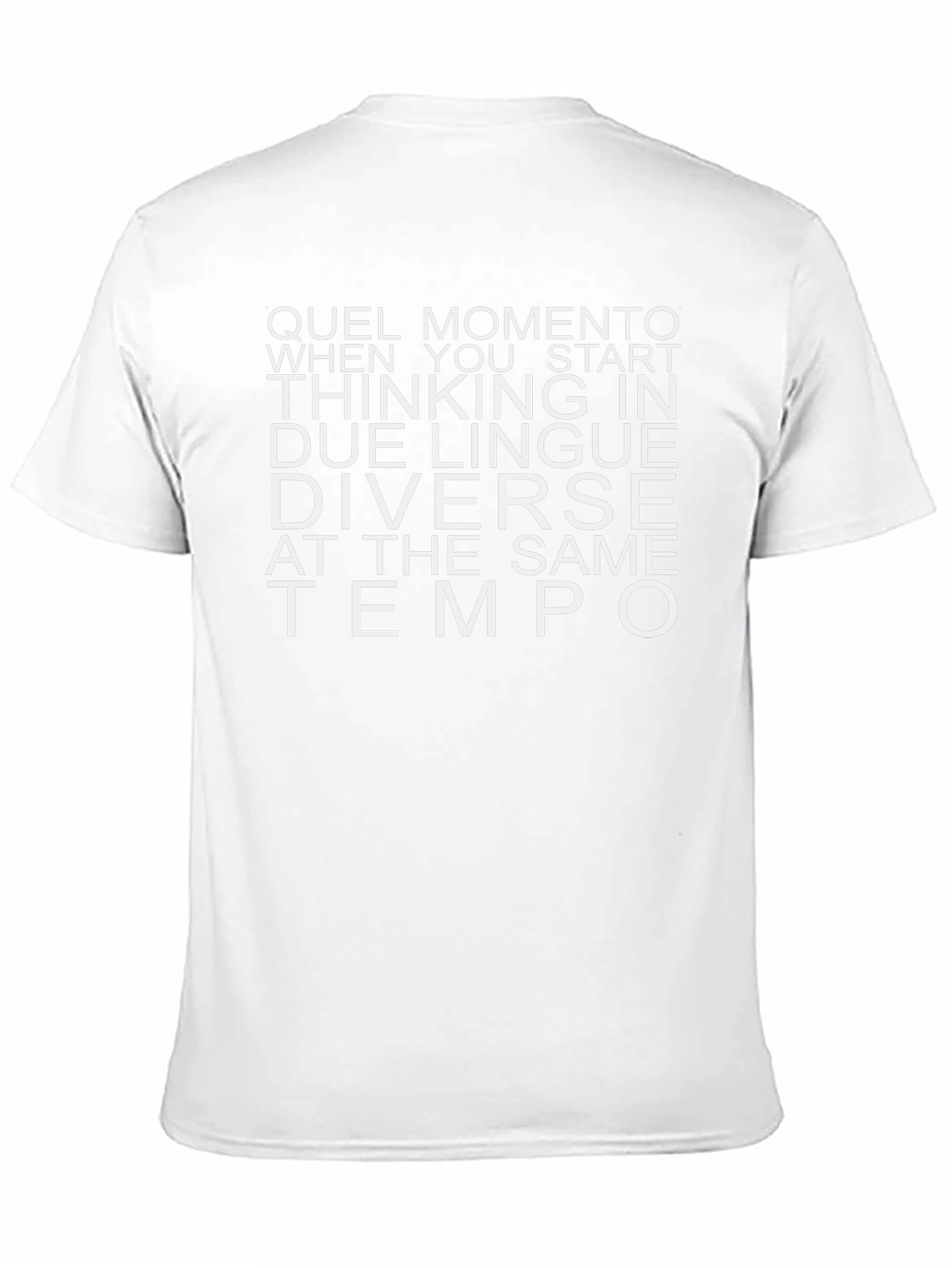 Camiseta Bilingüe Negra Quel Momento