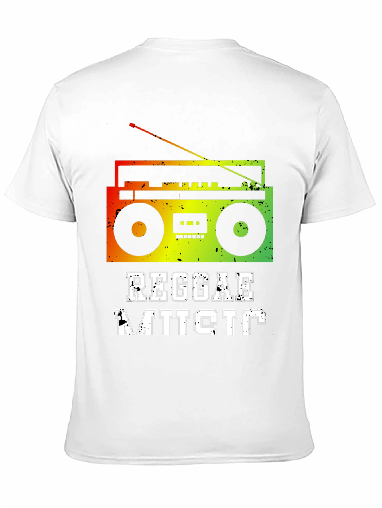 Camiseta Hombre Reggae Music Diseño Retro