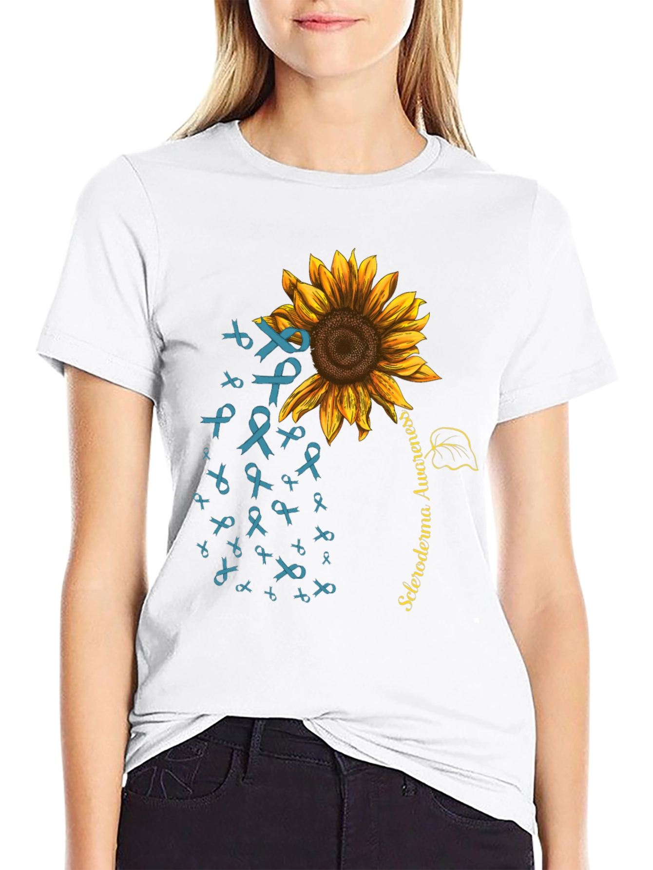 Camiseta Girasol Conciencia Esclerodermia