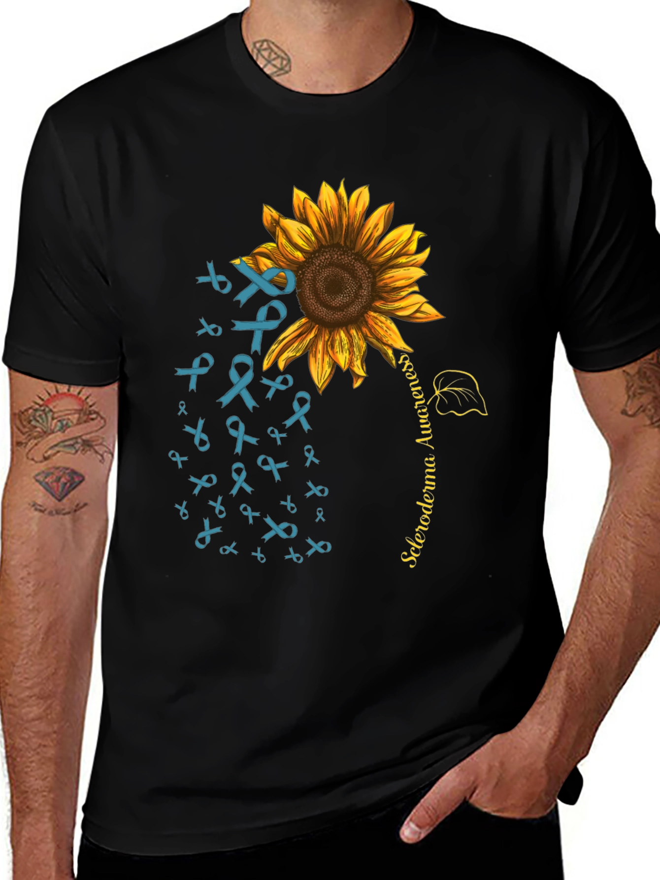Camiseta Girasol Conciencia Esclerodermia