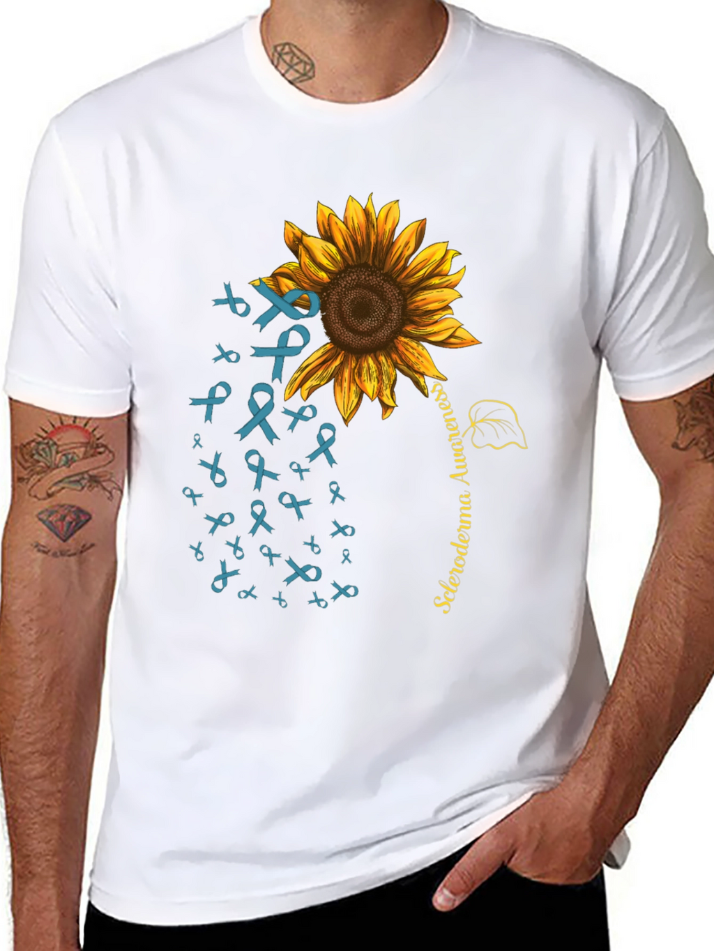 Camiseta Girasol Conciencia Esclerodermia