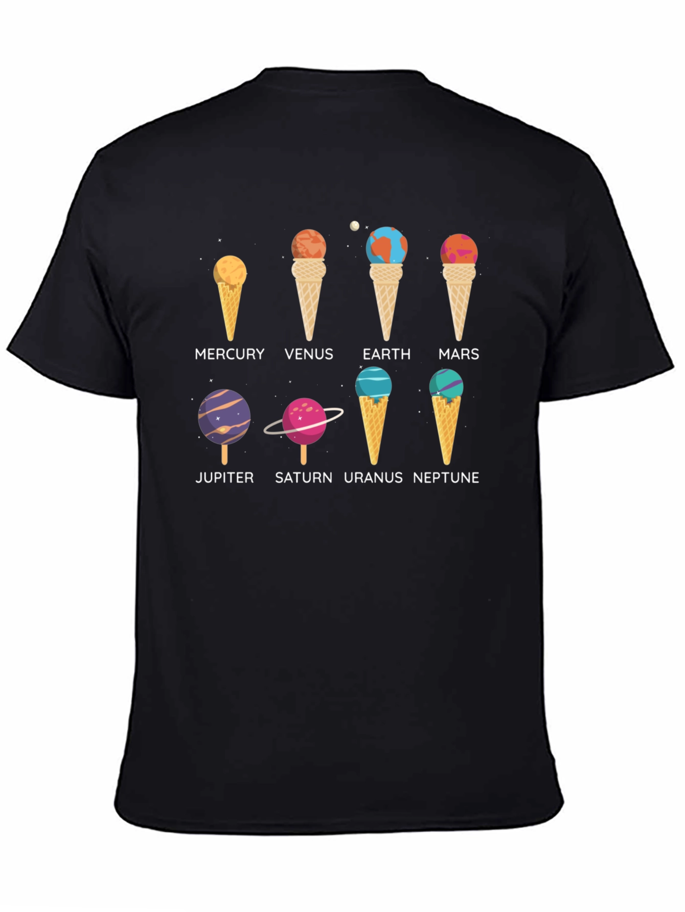 Camiseta Hombre Planetas Helados