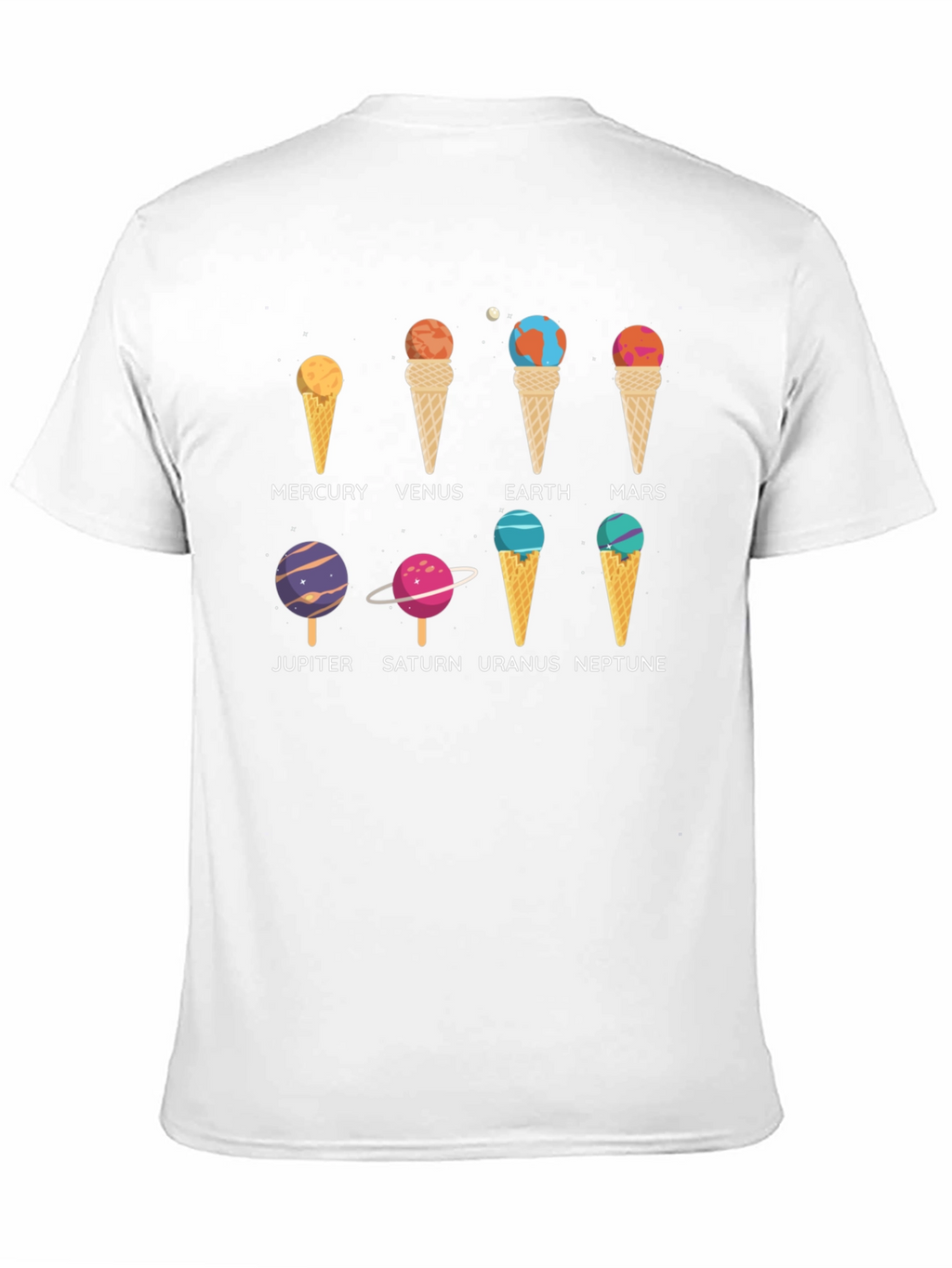Camiseta Hombre Planetas Helados