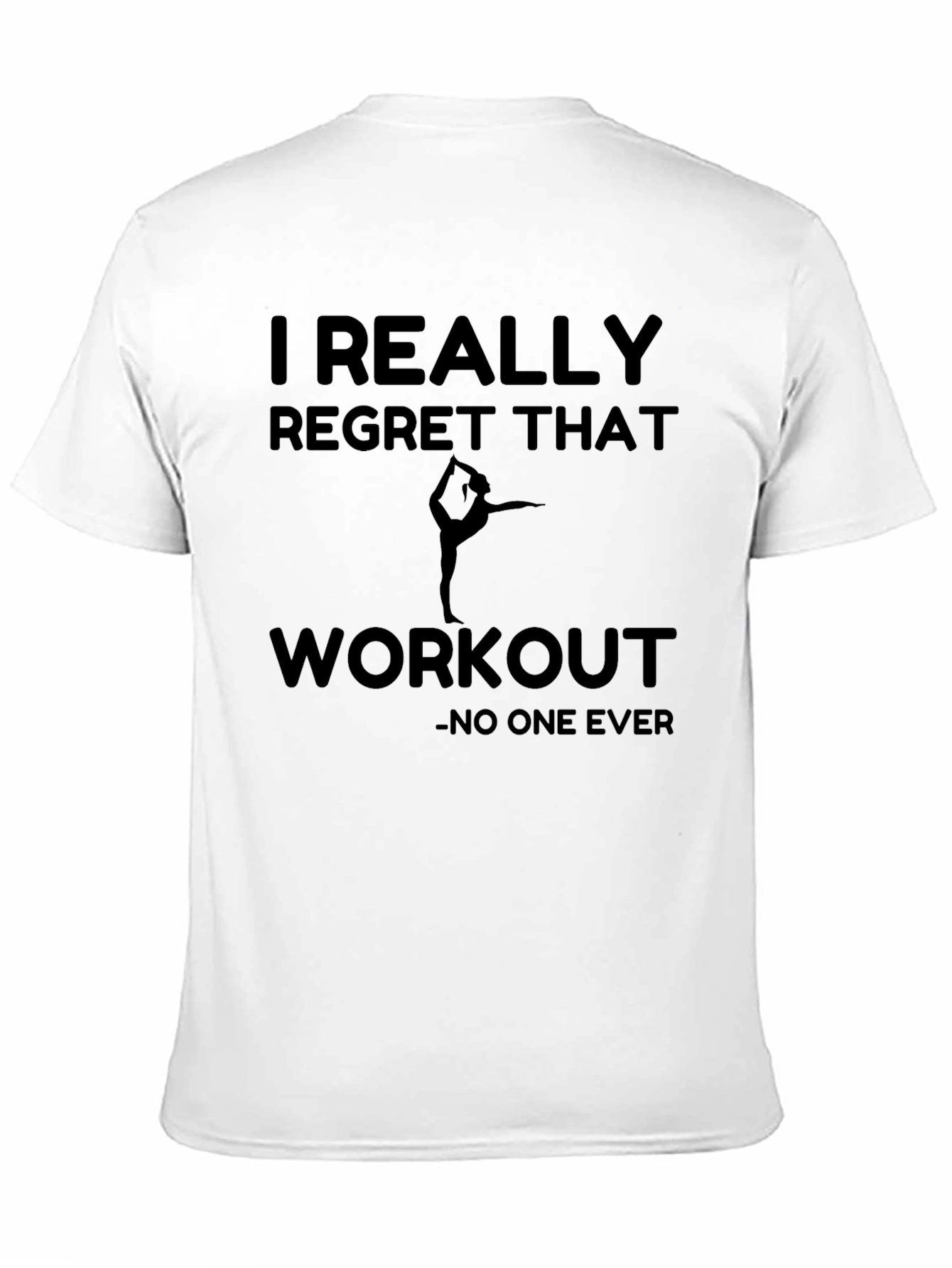 Camiseta Hombre Negra I Regret That Workout