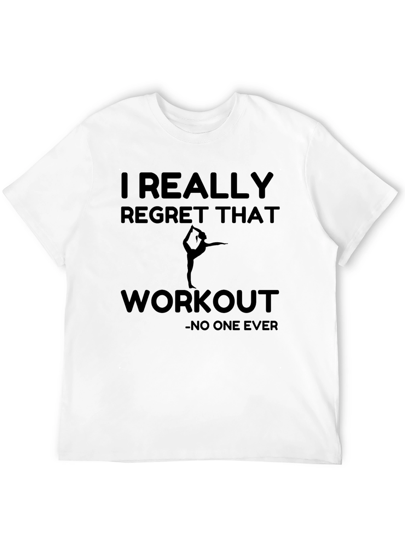 Camiseta Hombre Negra I Regret That Workout