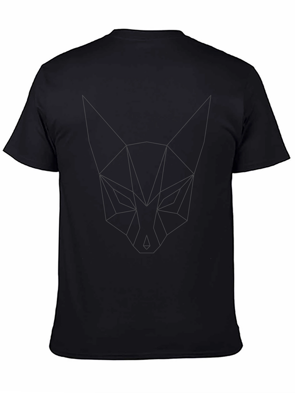 Camiseta Casual Negra de Algodón Premium