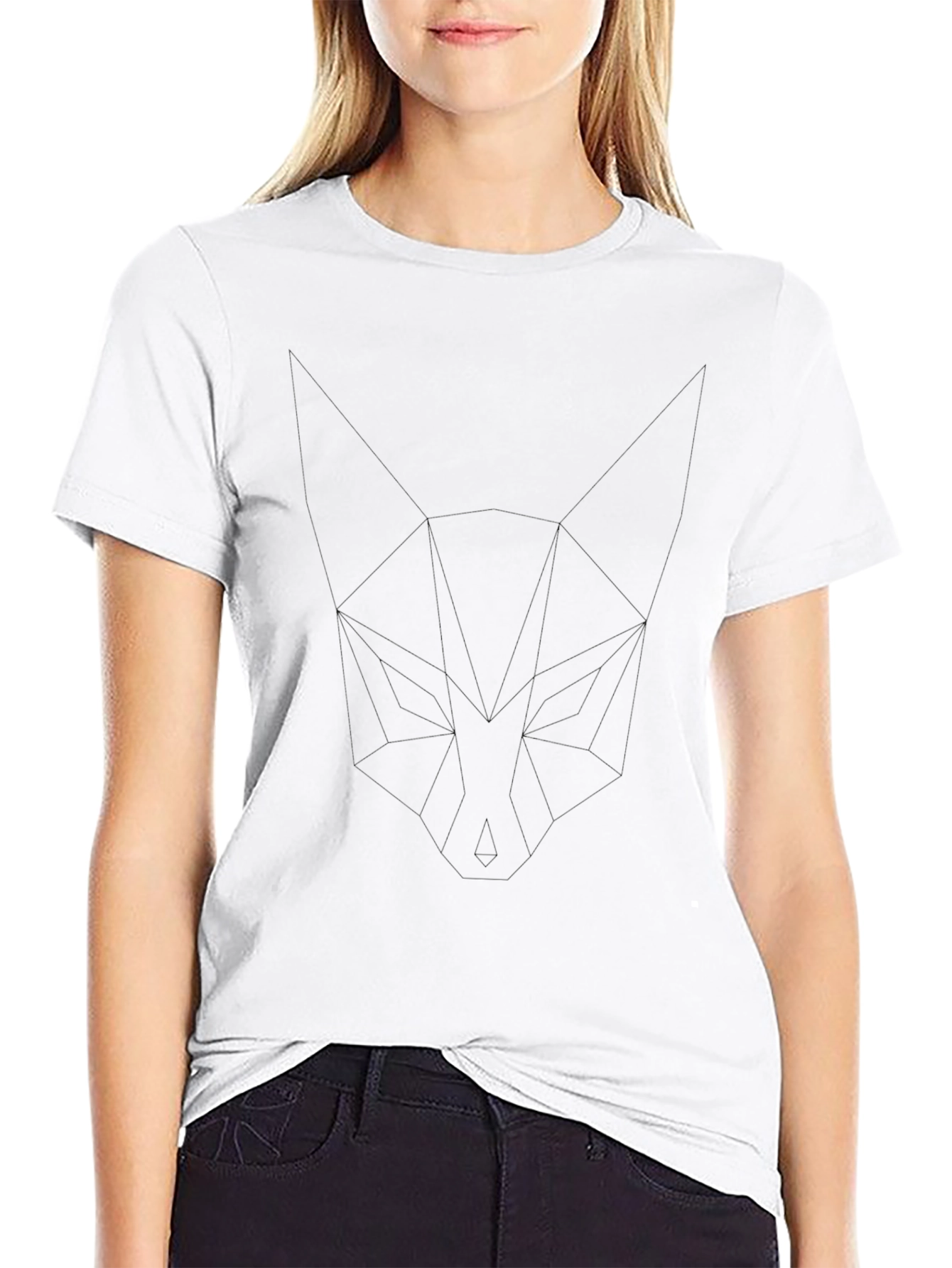 Camiseta Casual Negra de Algodón Premium