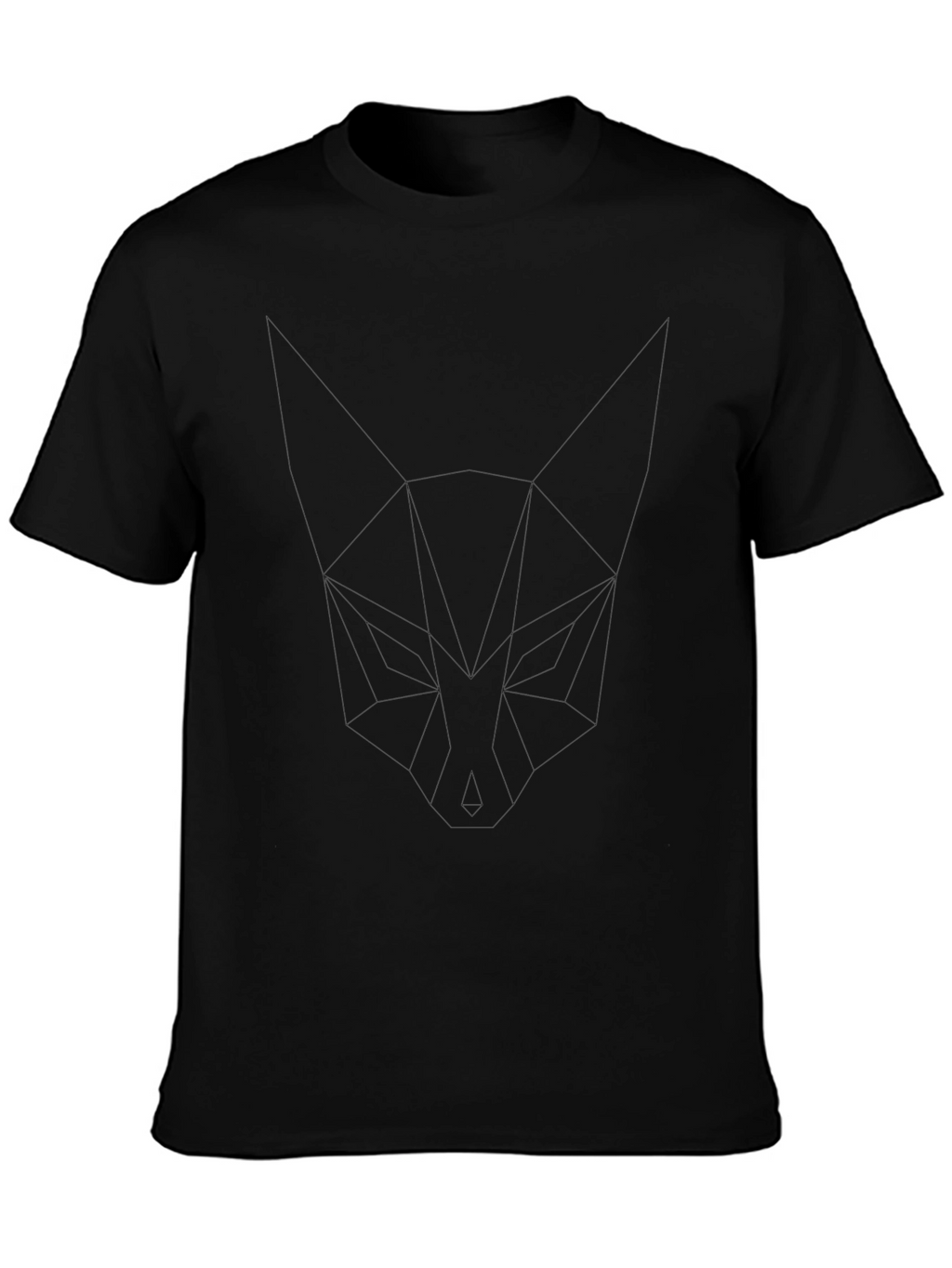 Camiseta Casual Negra de Algodón Premium