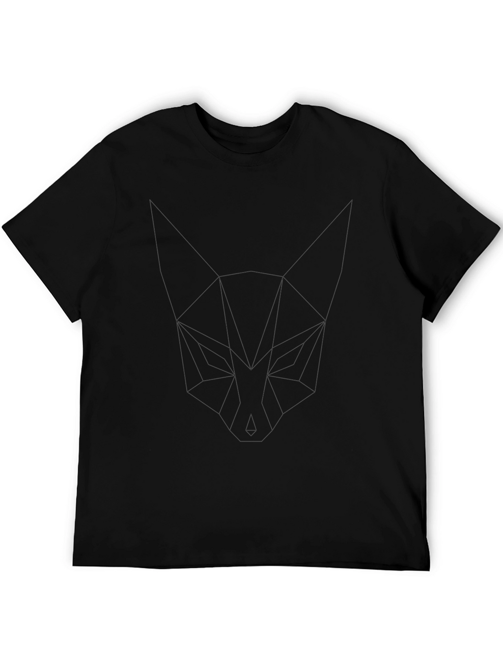 Camiseta Casual Negra de Algodón Premium