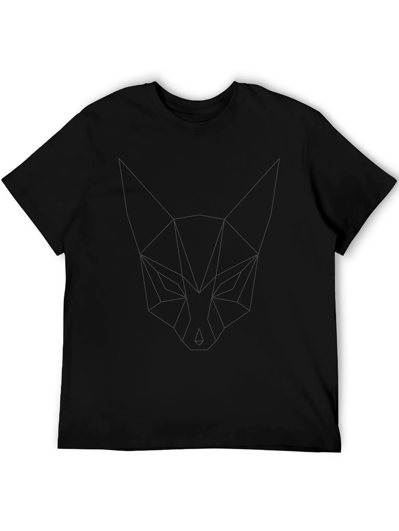 Camiseta Casual Negra de Algodón Premium