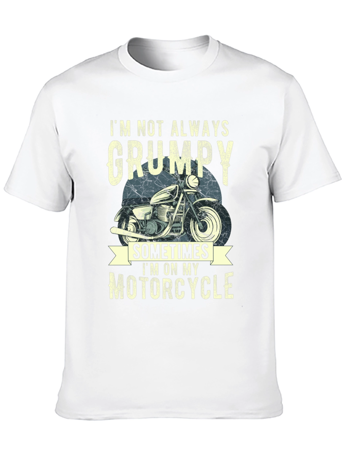 Camiseta Hombre No Siempre Gruñón Motocicleta