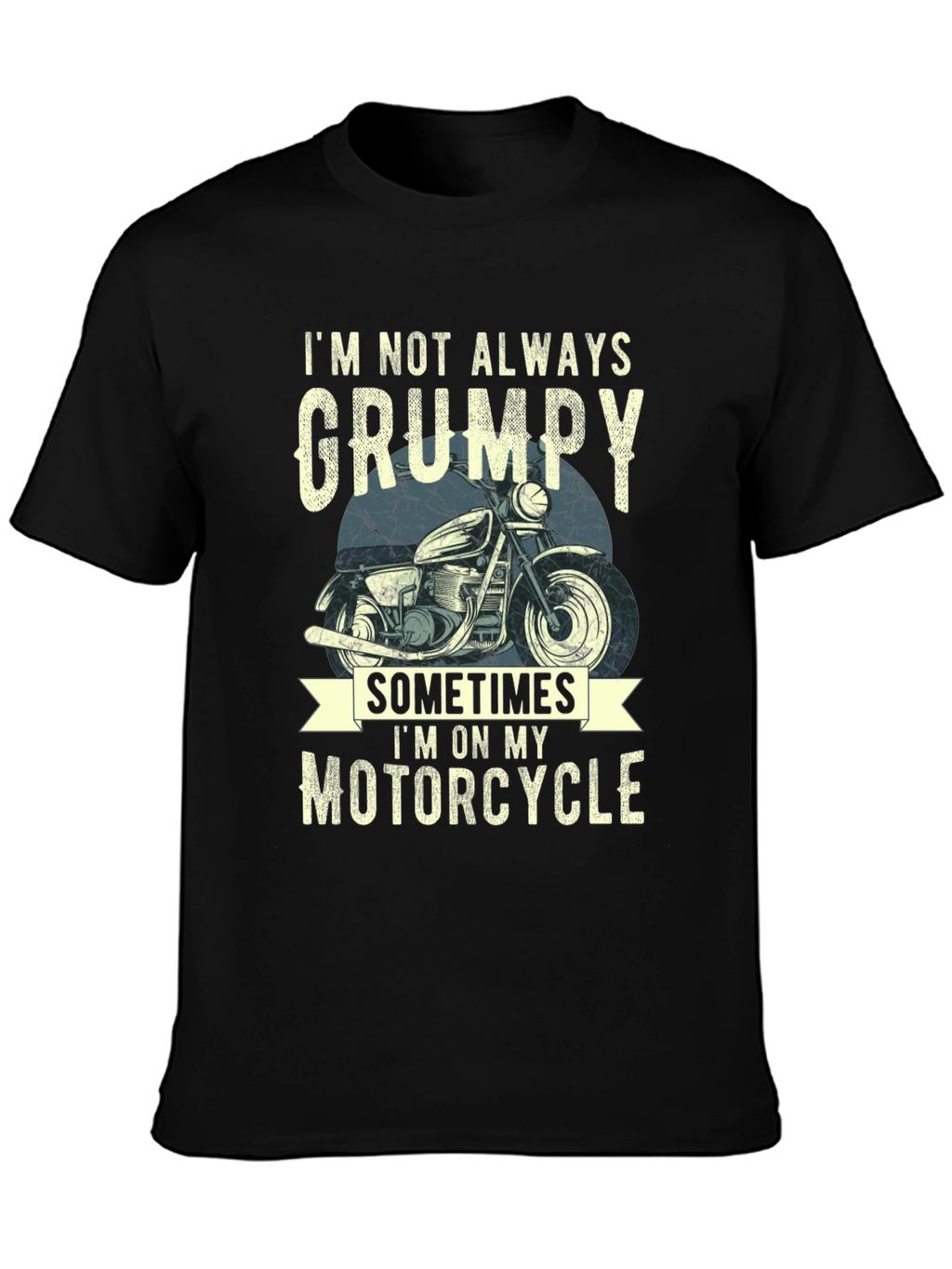 Camiseta Hombre No Siempre Gruñón Motocicleta