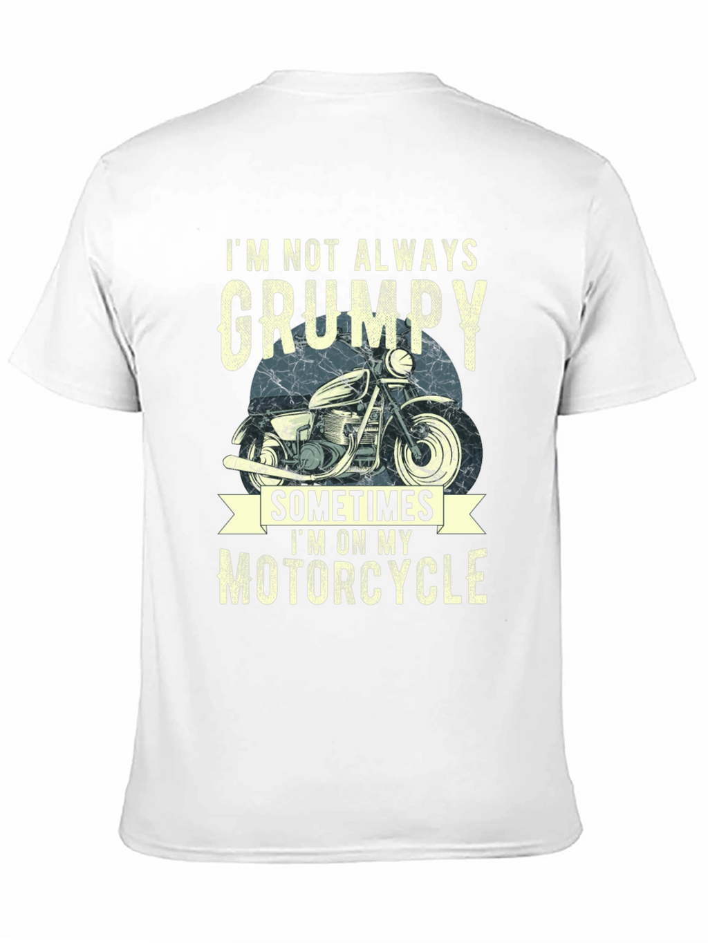 Camiseta Hombre No Siempre Gruñón Motocicleta