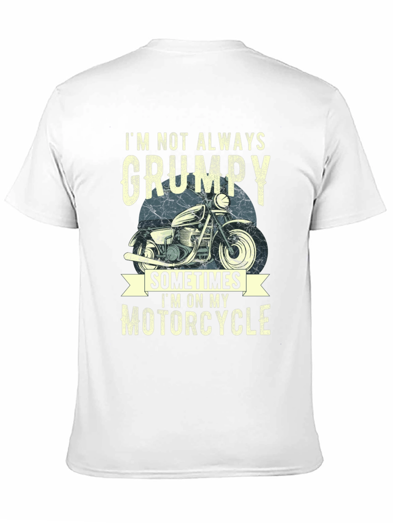 Camiseta Hombre No Siempre Gruñón Motocicleta