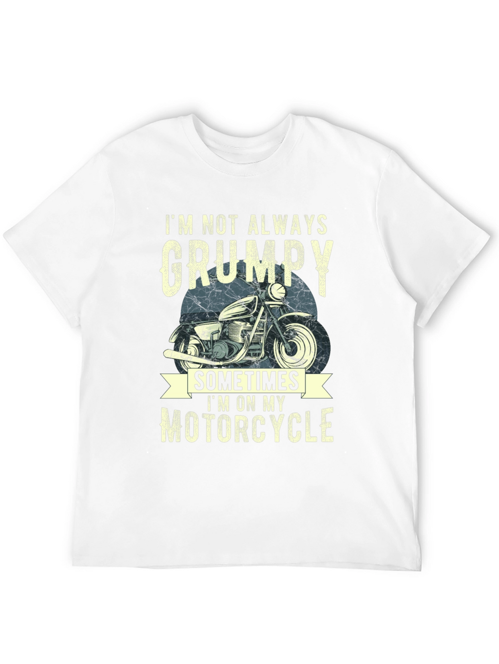 Camiseta Hombre No Siempre Gruñón Motocicleta