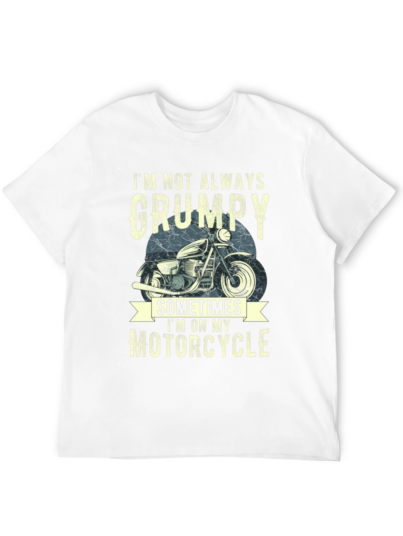 Camiseta Hombre No Siempre Gruñón Motocicleta