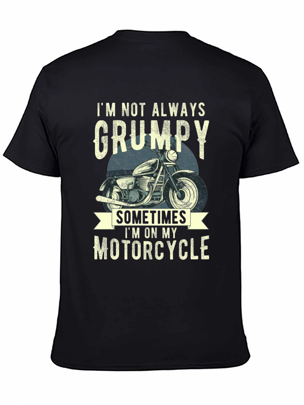 Camiseta Hombre No Siempre Gruñón Motocicleta