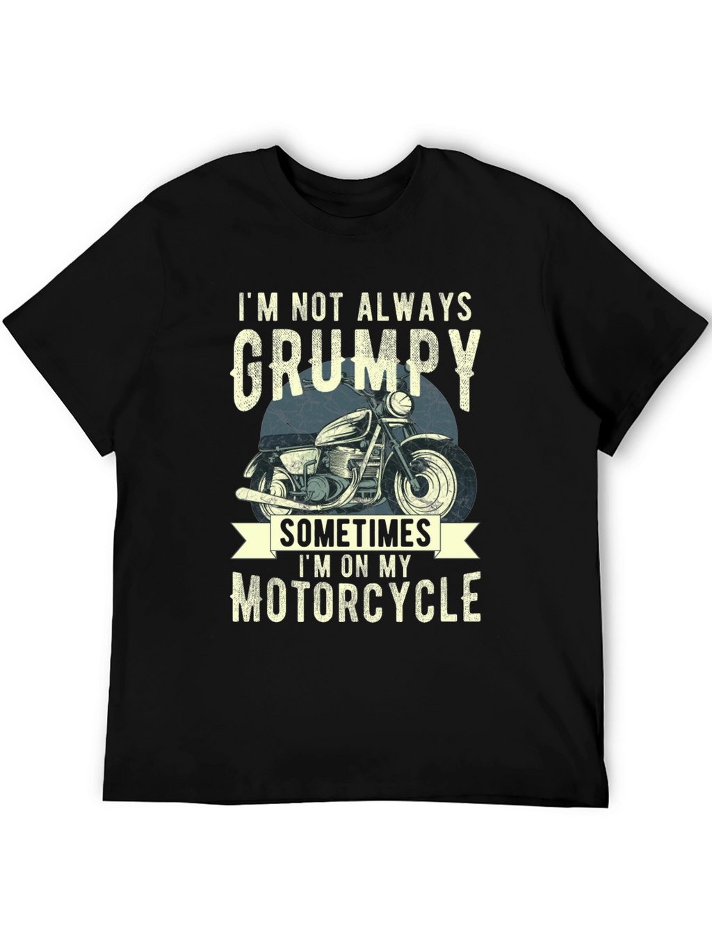 Camiseta Hombre No Siempre Gruñón Motocicleta