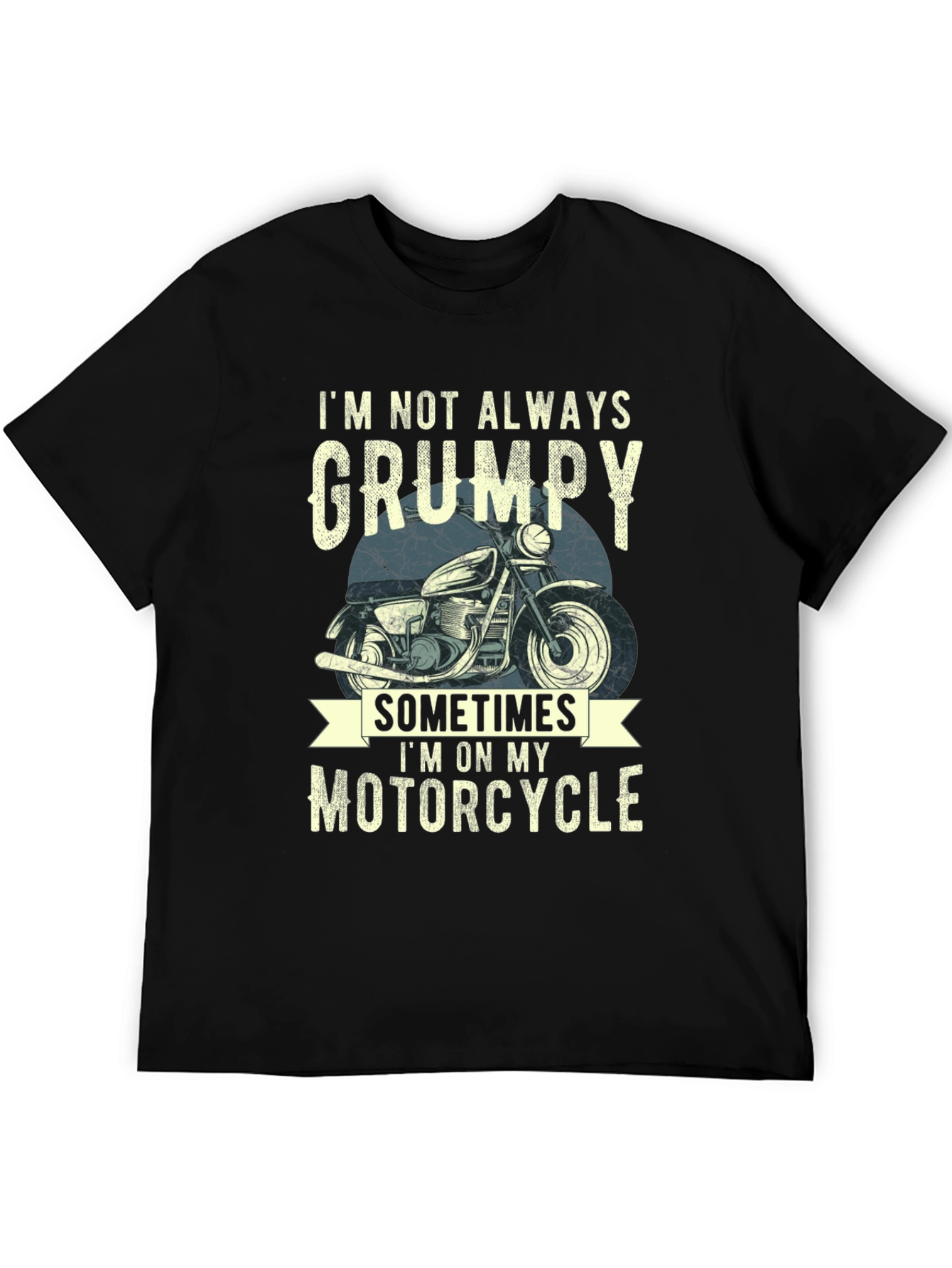 Camiseta Hombre No Siempre Gruñón Motocicleta