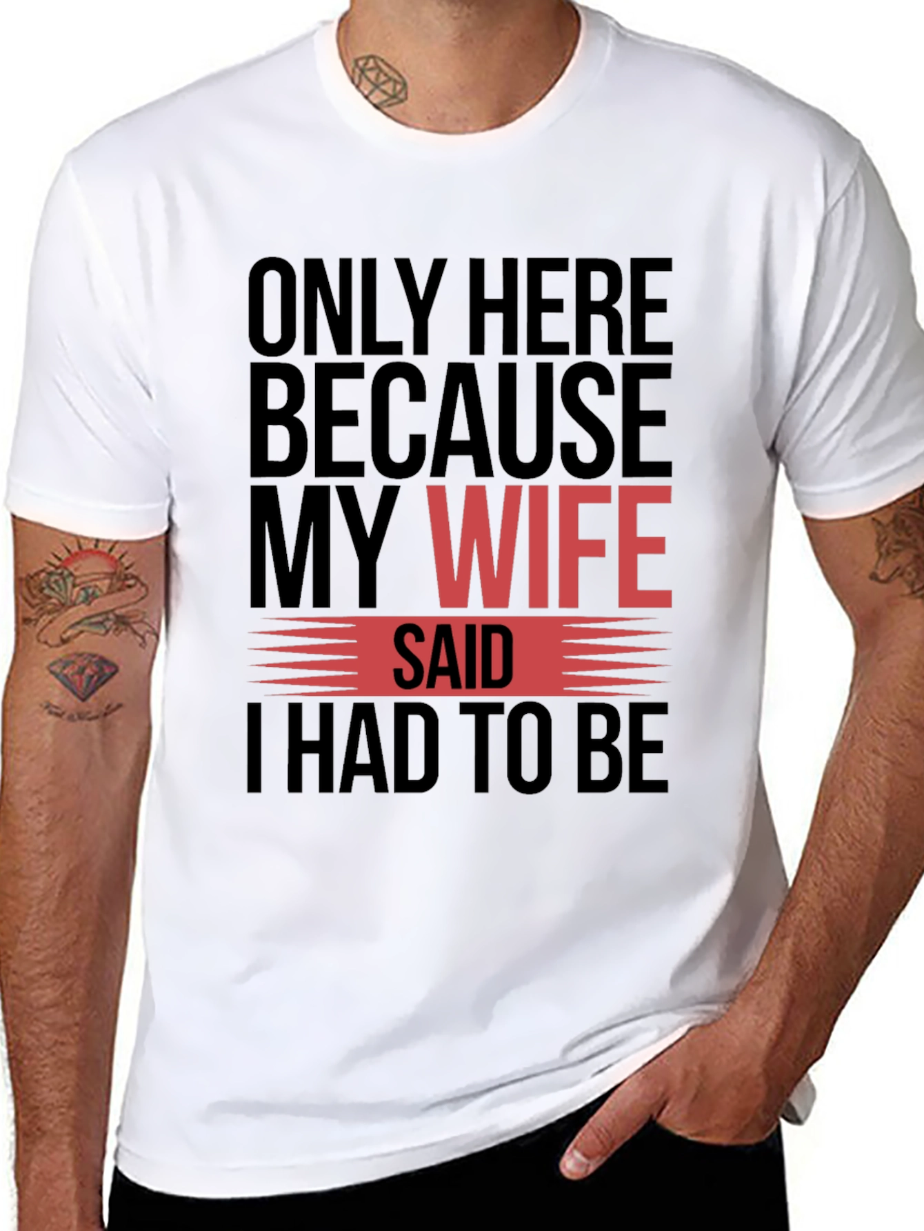 Camiseta Hombre Mi Esposa Dijo