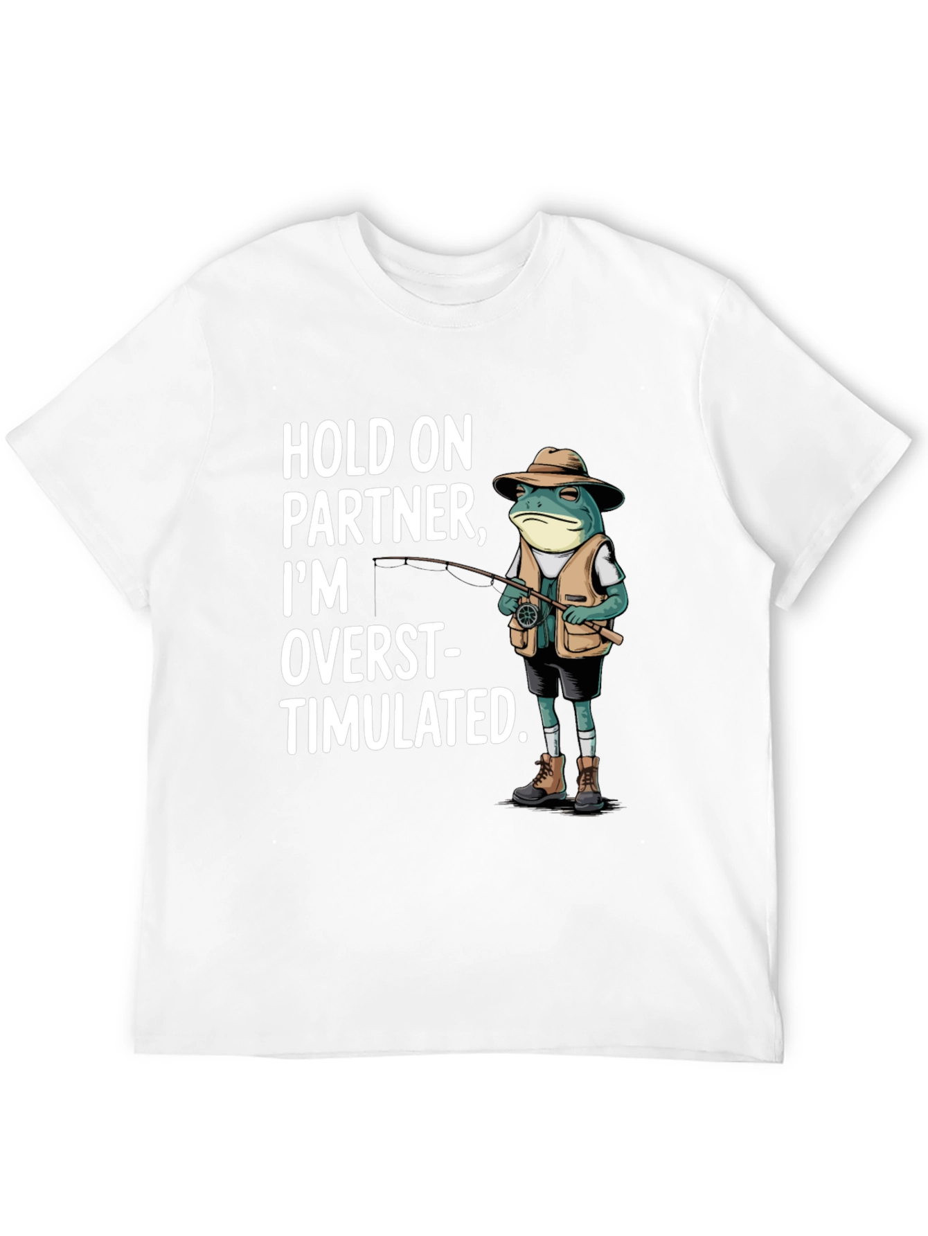 Camiseta Hombre Hold On Partner Rana Pescador