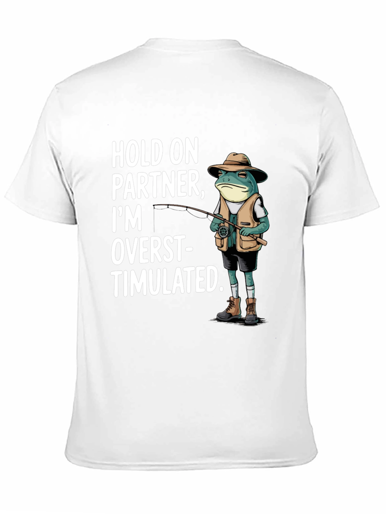 Camiseta Hombre Hold On Partner Rana Pescador