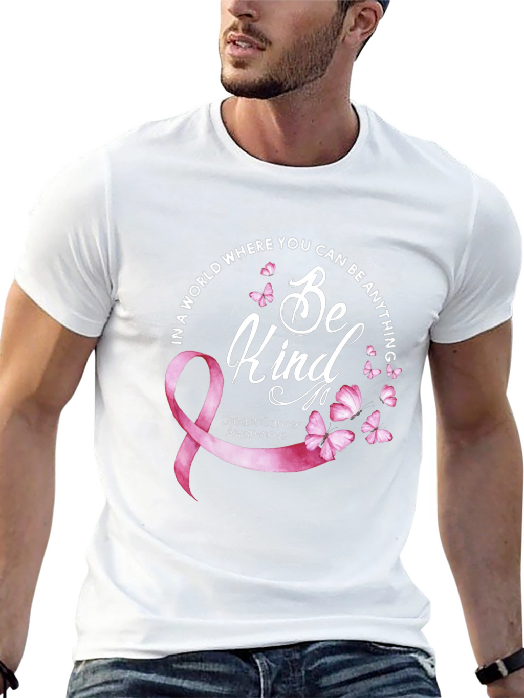 Camiseta Be Kind: Conciencia Cáncer de Mama