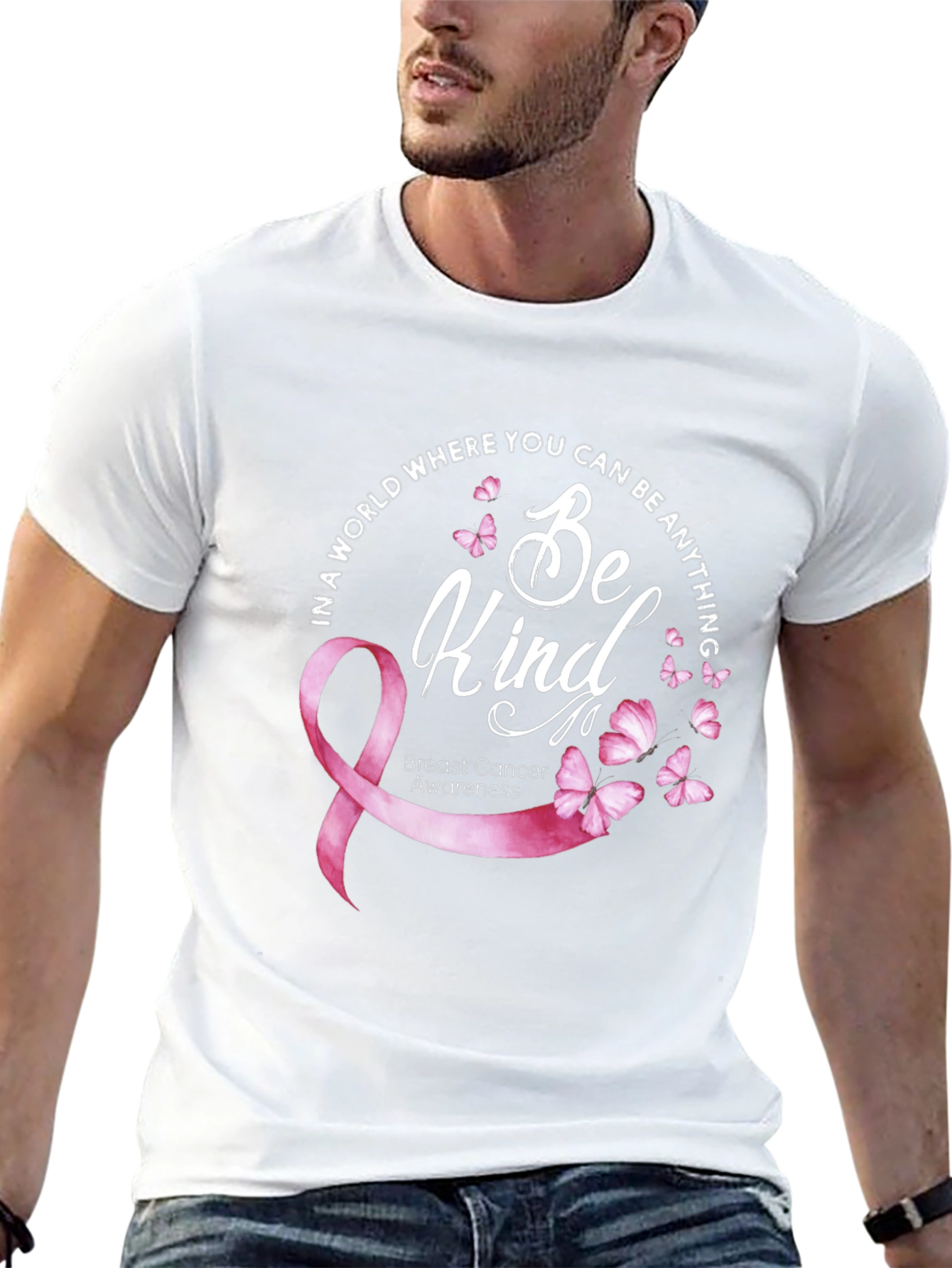 Camiseta Be Kind: Conciencia Cáncer de Mama