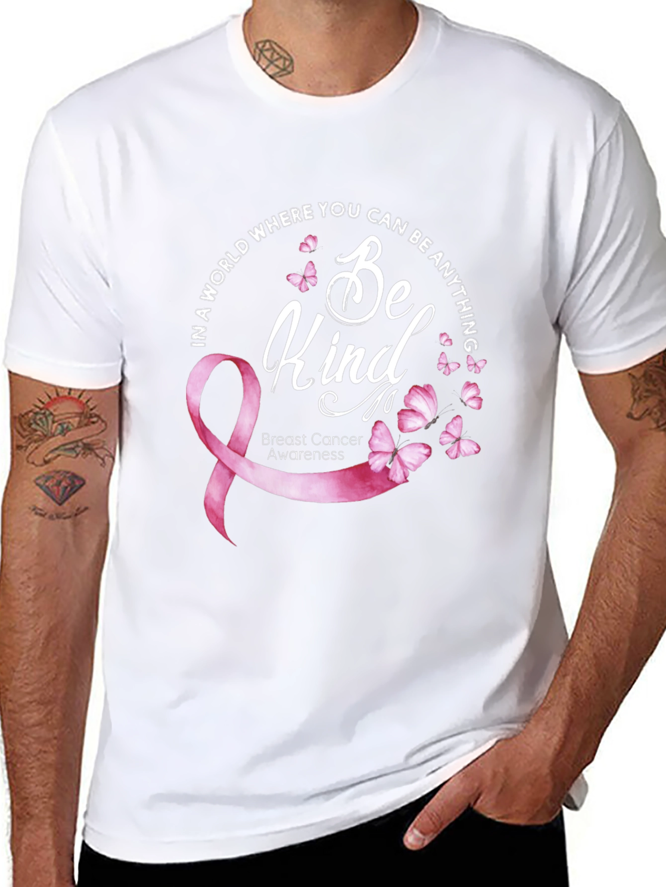 Camiseta Be Kind: Conciencia Cáncer de Mama