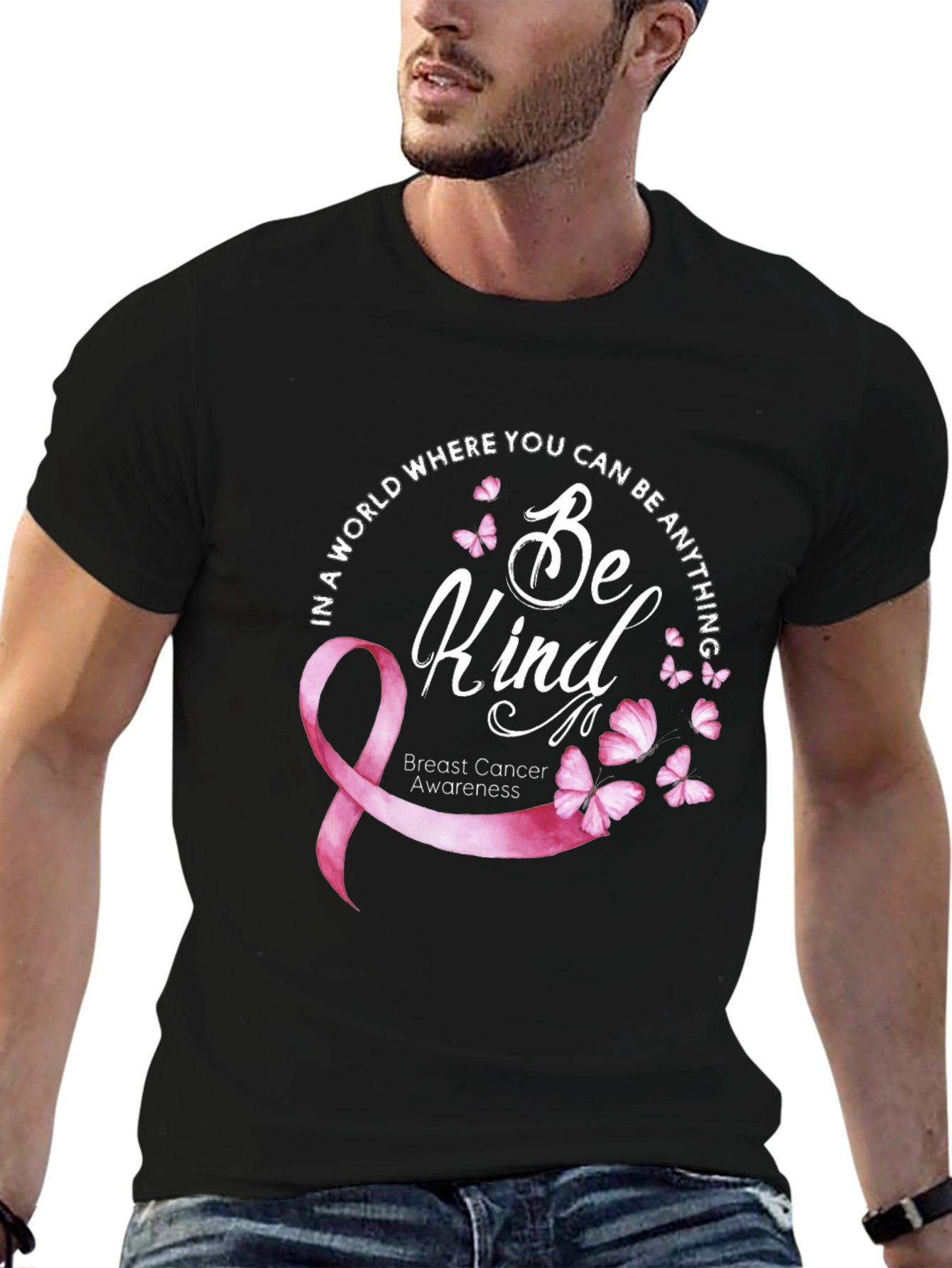 Camiseta Be Kind: Conciencia Cáncer de Mama