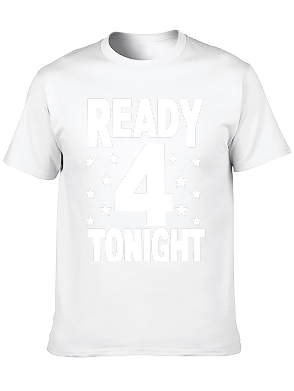 Camiseta Hombre Negra: Ready 4 Tonight
