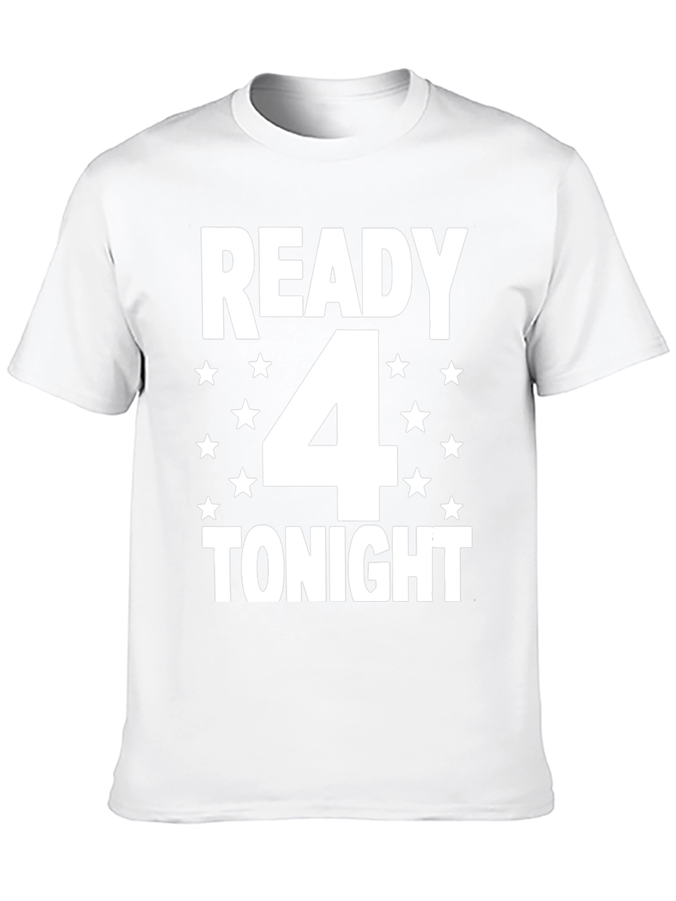 Camiseta Hombre Negra: Ready 4 Tonight
